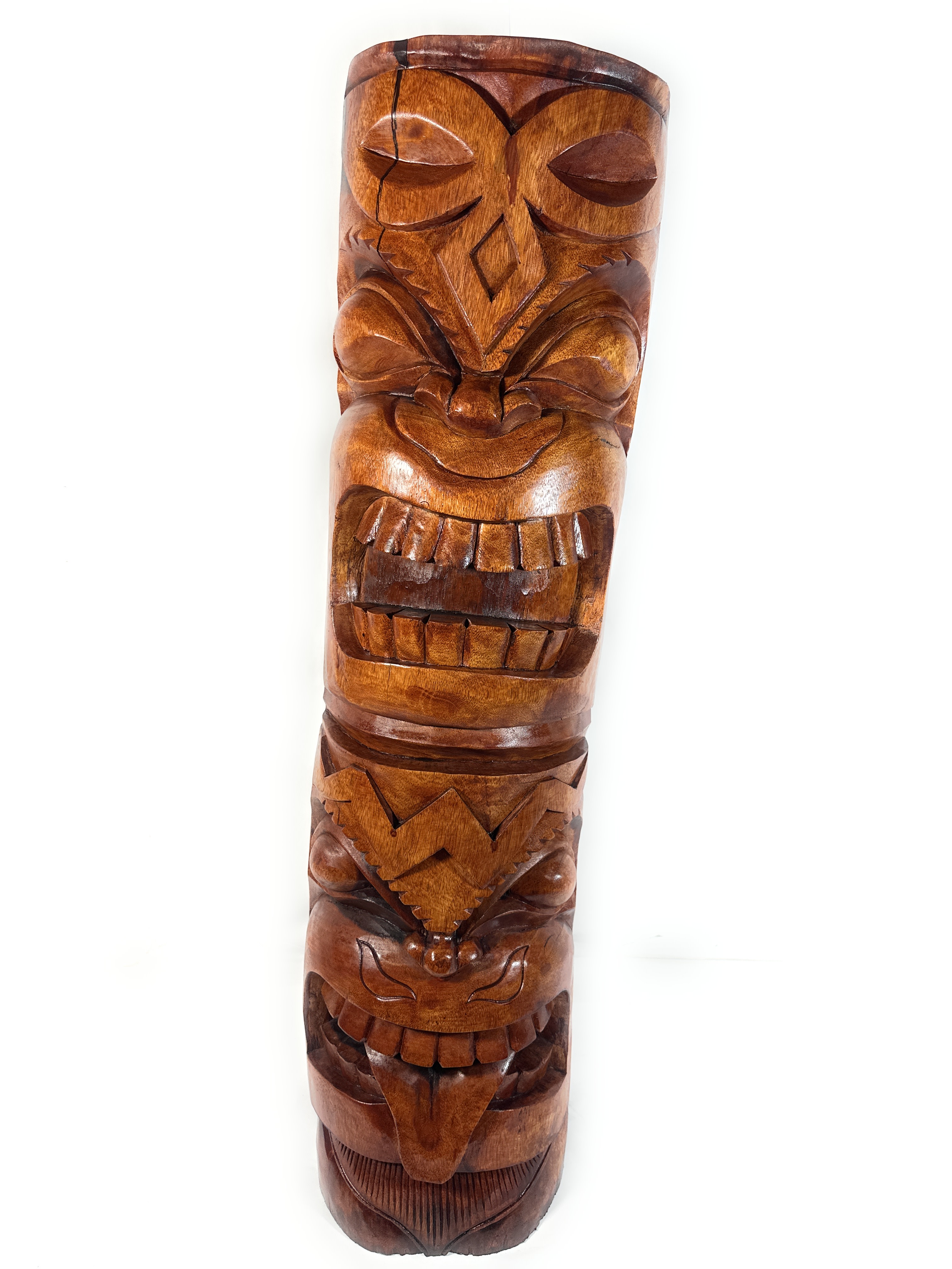 Love & Strength Thick Tiki Totem 48 in X 13 in - Deep Carving - Hawaii Museum | #yuy3807120 Love & Strength Thick Tiki Totem 48 in X 13 in - Deep Carving - Hawaii Museum | #yuy3807120
